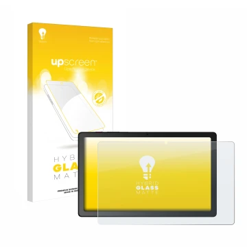 Front side of a product packaging with the brand logo upscreen. Next to it is the device Telekom T Tablet shown with the corre