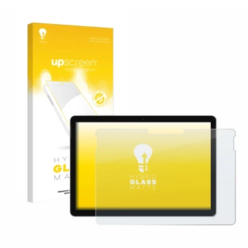 Front side of a product packaging with the brand logo upscreen. Next to it is the device Microsoft Surface Go 4 shown with the