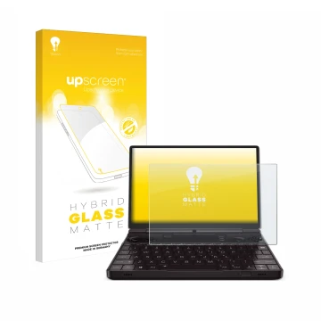 Front side of a product packaging with the brand logo upscreen. Next to it is the device GPD Win Max 2 2023 shown with the cor