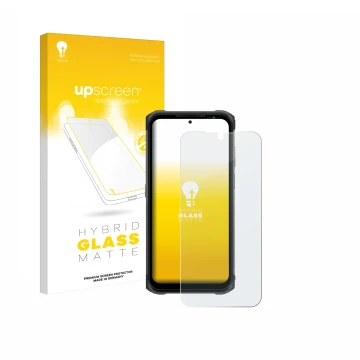 Front side of a product packaging with the brand logo upscreen. Next to it is the device Ulefone Armor 12S shown with the corr