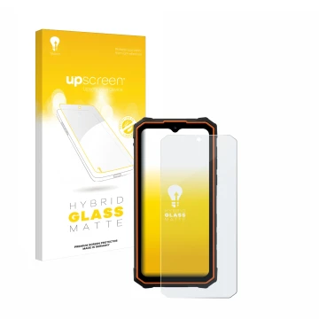 Front side of a product packaging with the brand logo upscreen. Next to it is the device Hotwav Cyber 13 Pro shown with the co