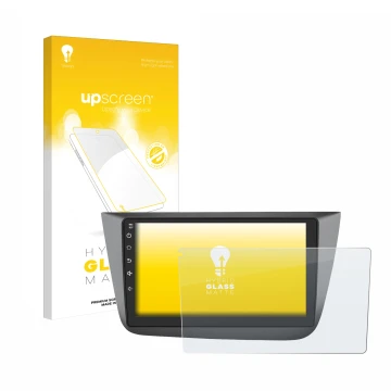 Front side of a product packaging with the brand logo upscreen. Next to it is the device Topway Android CarPlay (9