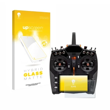 Front side of a product packaging with the brand logo upscreen. Next to it is the device Spektrum NX20 shown with the correspo