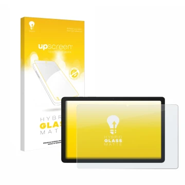 Front side of a product packaging with the brand logo upscreen. Next to it is the device Samsung Galaxy Tab A9 Plus WiFi shown