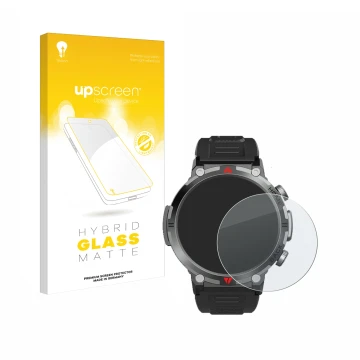 Front side of a product packaging with the brand logo upscreen. Next to it is the device IFMDA S100 1.45