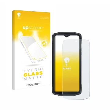 Front side of a product packaging with the brand logo upscreen. Next to it is the device Cubot King Kong Star 5G shown with th