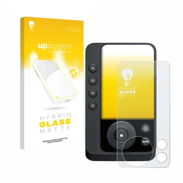 Front side of a product packaging with the brand logo upscreen. Next to it is the device Profoto Connect Pro shown with the co