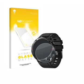Front side of a product packaging with the brand logo upscreen. Next to it is the device LIGE Smartwatch 1.6