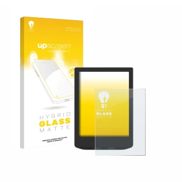 Front side of a product packaging with the brand logo upscreen. Next to it is the device Vivlio Light shown with the correspon