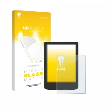 Front side of a product packaging with the brand logo upscreen. Next to it is the device Vivlio Light HD shown with the corres