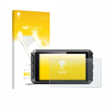 Front side of a product packaging with the brand logo upscreen. Next to it is the device Creality Sonic Pad shown with the cor