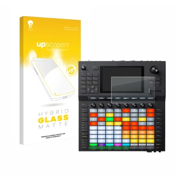 Front side of a product packaging with the brand logo upscreen. Next to it is the device Akai Force shown with the correspondi