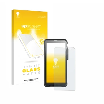 Front side of a product packaging with the brand logo upscreen. Next to it is the device RugGear RG880 shown with the correspo
