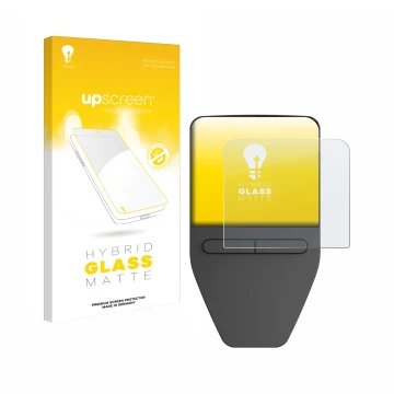 Front side of a product packaging with the brand logo upscreen. Next to it is the device Trezor Safe 3 shown with the correspo