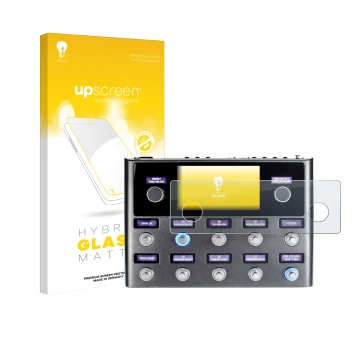 Front side of a product packaging with the brand logo upscreen. Next to it is the device Fender Tone Master Pro shown with the