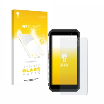 Front side of a product packaging with the brand logo upscreen. Next to it is the device Ulefone Power Armor X11 Pro shown wit