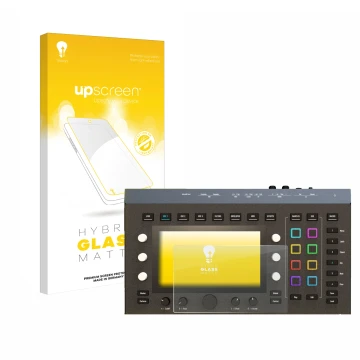 Front side of a product packaging with the brand logo upscreen. Next to it is the device Waldorf Iridium Core shown with the c
