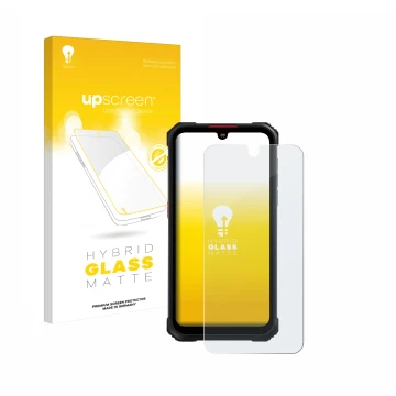 Front side of a product packaging with the brand logo upscreen. Next to it is the device Hotwav Cyber 9 Pro shown with the cor