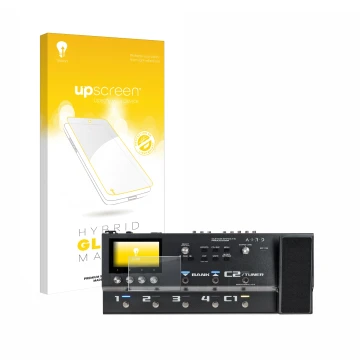 Front side of a product packaging with the brand logo upscreen. Next to it is the device Boss GX-100 shown with the correspond