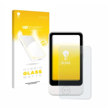 Front side of a product packaging with the brand logo upscreen. Next to it is the device Pocketalk Plus shown with the corresp