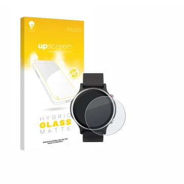 Front side of a product packaging with the brand logo upscreen. Next to it is the device ASUS VivoWatch 6 shown with the corre