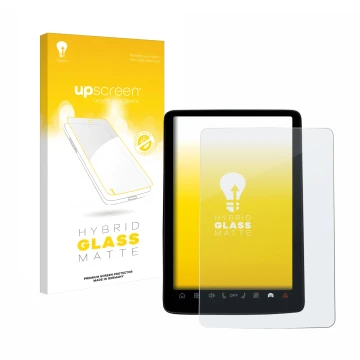 Front side of a product packaging with the brand logo upscreen. Next to it is the device Volvo EX30 12.3