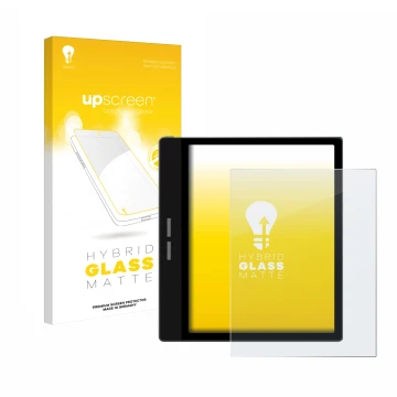 Front side of a product packaging with the brand logo upscreen. Next to it is the device Bigme B751C shown with the correspond