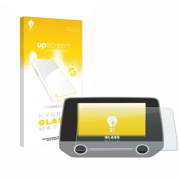 Front side of a product packaging with the brand logo upscreen. Next to it is the device Ford Focus MK4 Sync 3 shown with the 