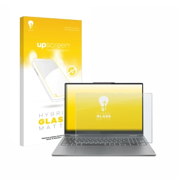 Front side of a product packaging with the brand logo upscreen. Next to it is the device Lenovo IdeaPad 5 2-in-1 Gen 9 16