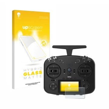Front side of a product packaging with the brand logo upscreen. Next to it is the device FrSky TWIN X14 shown with the corresp