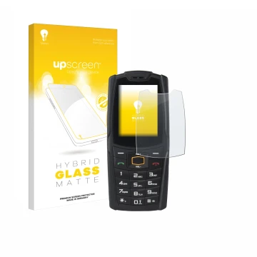 Front side of a product packaging with the brand logo upscreen. Next to it is the device AGM M6 shown with the corresponding s