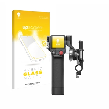 Front side of a product packaging with the brand logo upscreen. Next to it is the device DJI Focus Pro- Grip shown with the co