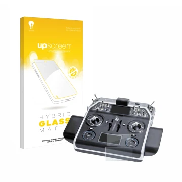 Front side of a product packaging with the brand logo upscreen. Next to it is the device Graupner MC-28 shown with the corresp