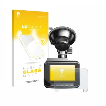 Front side of a product packaging with the brand logo upscreen. Next to it is the device Azdome IT-G63D shown with the corresp