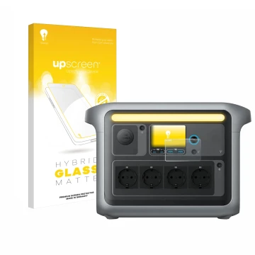 Front side of a product packaging with the brand logo upscreen. Next to it is the device Anker SOLIX C1000X shown with the cor