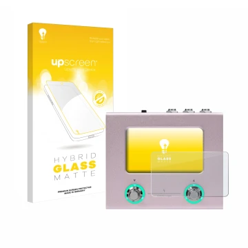 Front side of a product packaging with the brand logo upscreen. Next to it is the device Hotone Ampero Mini shown with the cor