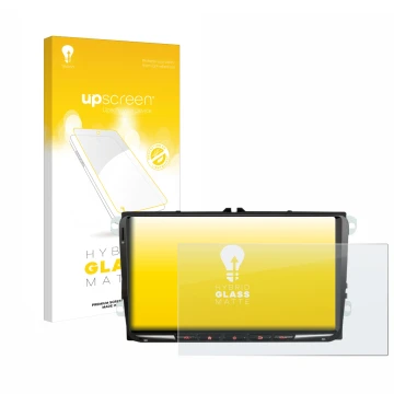 Front side of a product packaging with the brand logo upscreen. Next to it is the device Erisin ES8998V 9