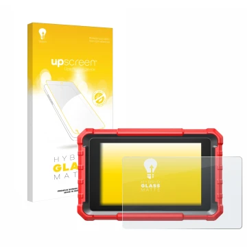 Front side of a product packaging with the brand logo upscreen. Next to it is the device Launch X-431 PROS Elite shown with th