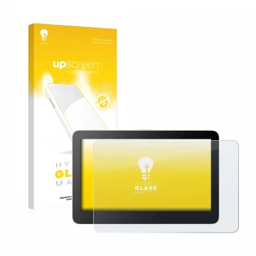 Front side of a product packaging with the brand logo upscreen. Next to it is the device Wacom One 13 Touch shown with the cor