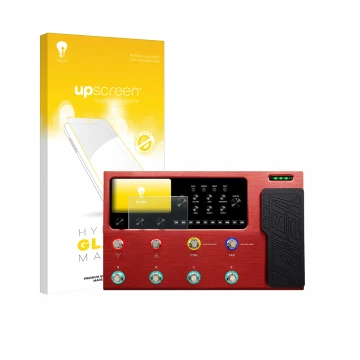 Front side of a product packaging with the brand logo upscreen. Next to it is the device Valeton GP-200R shown with the corres