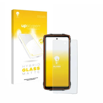 Front side of a product packaging with the brand logo upscreen. Next to it is the device Blackview Oscal Pilot 2 shown with th