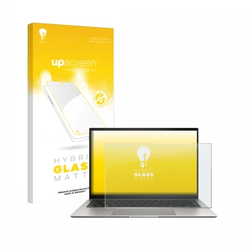Front side of a product packaging with the brand logo upscreen. Next to it is the device ASUS ZenBook S 13 OLED UX5304 shown w
