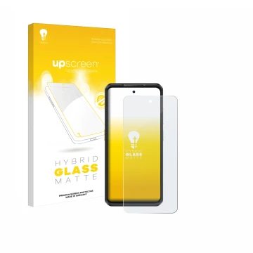 Front side of a product packaging with the brand logo upscreen. Next to it is the device Ulefone Armor 25T Pro shown with the 