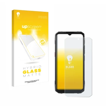 Front side of a product packaging with the brand logo upscreen. Next to it is the device Hotwav Cyber 15 shown with the corres