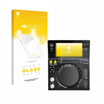 Front side of a product packaging with the brand logo upscreen. Next to it is the device Pioneer XDJ -700 shown with the corre
