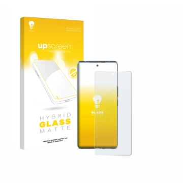 Front side of a product packaging with the brand logo upscreen. Next to it is the device HTC U24 Pro shown with the correspond
