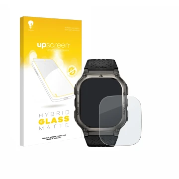 Front side of a product packaging with the brand logo upscreen. Next to it is the device Kospet Tank M3 shown with the corresp