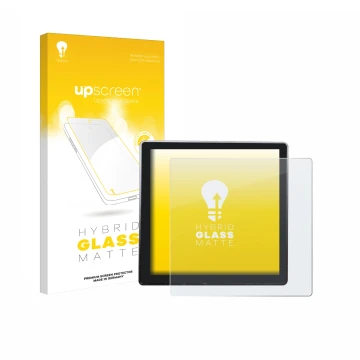 Front side of a product packaging with the brand logo upscreen. Next to it is the device Shelly Wall Display shown with the co