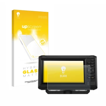 Front side of a product packaging with the brand logo upscreen. Next to it is the device Garmin ECHOMAP UHD2 7