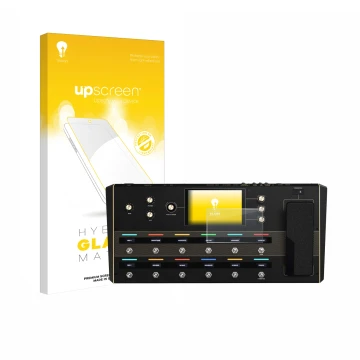 Front side of a product packaging with the brand logo upscreen. Next to it is the device Headrush Prime shown with the corresp